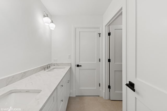 1107 Quassey Ave, Lake Bluff, IL 60044 - bathroom with tile patterned floors and double vanity