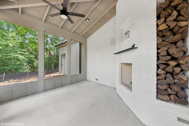 1107 Quassey Ave, Lake Bluff, IL 60044 - view of patio featuring ceiling fan