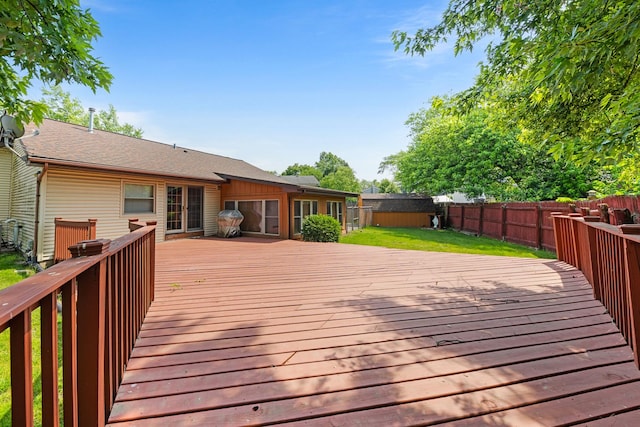 14356 S Birchwood Ct, Homer Glen, IL 60491 - wooden deck with a fenced backyard