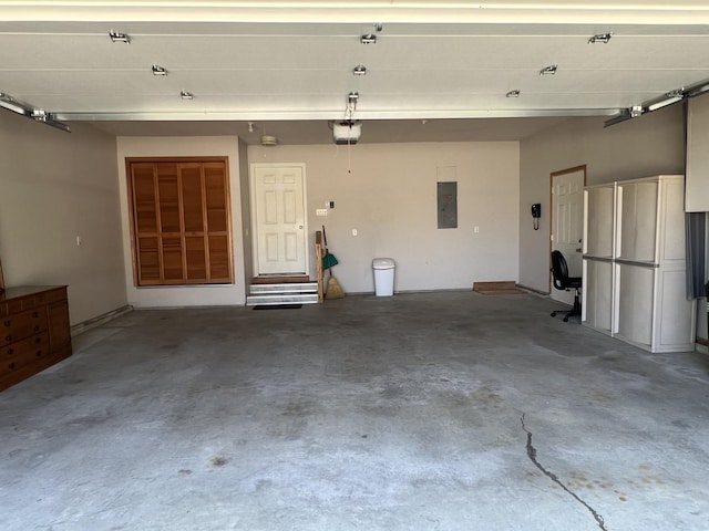 330 Centerpoint Dr, Bourbonnais, IL 60914 - garage with a garage door opener and electric panel