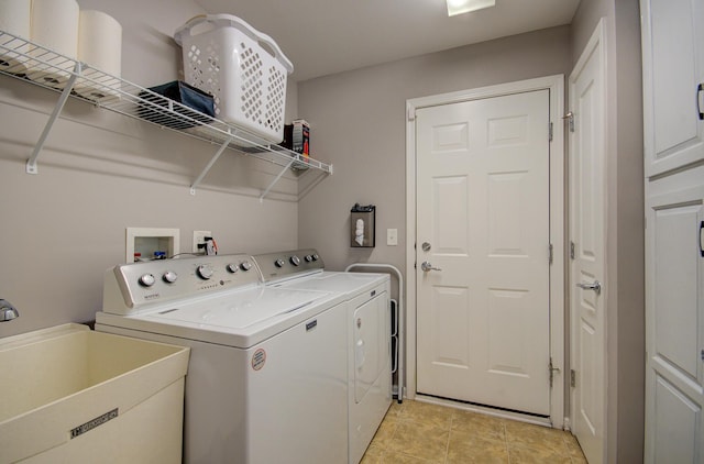 612 Freedom Way, Shorewood, IL 60404 - laundry area with independent washer and dryer and light tile patterned floors