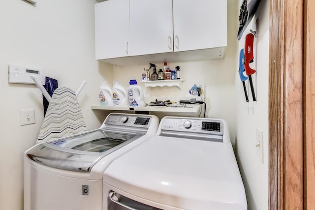 5506 Hickory Grove Ct, Plainfield, IL 60586 - laundry area with washer and dryer and cabinet space