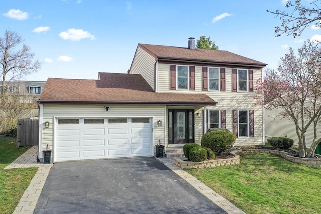 576 Aspen Dr, Lombard, IL 60148 - view of front of property featuring driveway and a garage