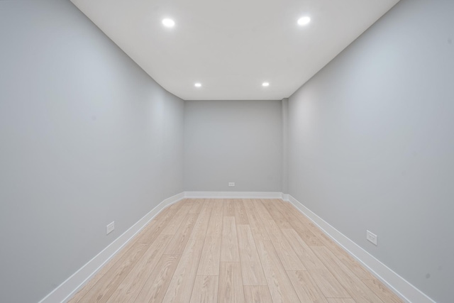 7306 W Pensacola Ave, Norridge, IL 60706 - spare room with light wood finished floors, recessed lighting, and baseboards