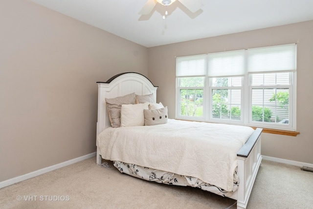 20827 W Torrey Pines Ln, Plainfield, IL 60544 - bedroom featuring light colored carpet, baseboards, and a ceiling fan
