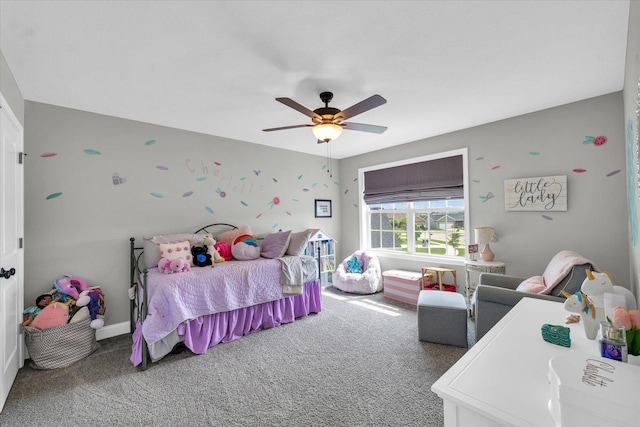 7 Connor Ct, Monticello, IL 61856 - bedroom featuring carpet flooring and a ceiling fan