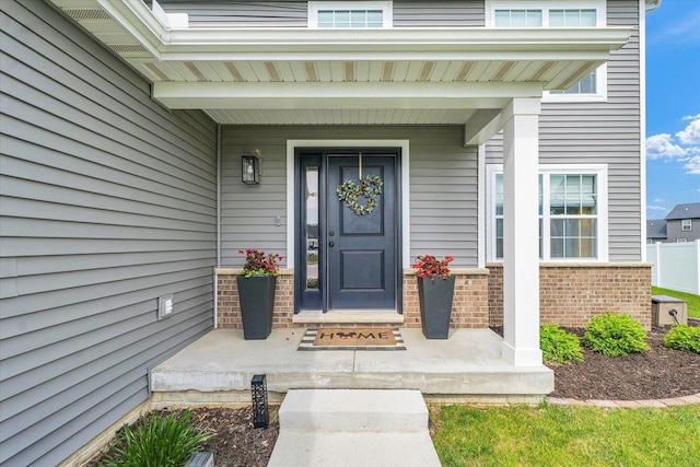 7 Connor Ct, Monticello, IL 61856 - doorway to property featuring brick siding