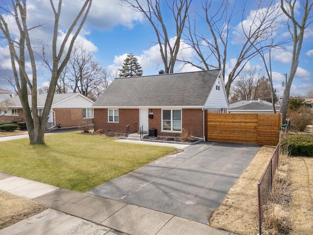 8320 Latrobe Ave, Burbank, IL 60459 - view of front facade with brick siding and driveway