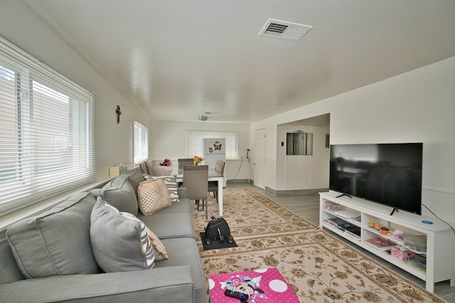 7906 Churchill St, Morton Grove, IL 60053 - living room with wood finished floors