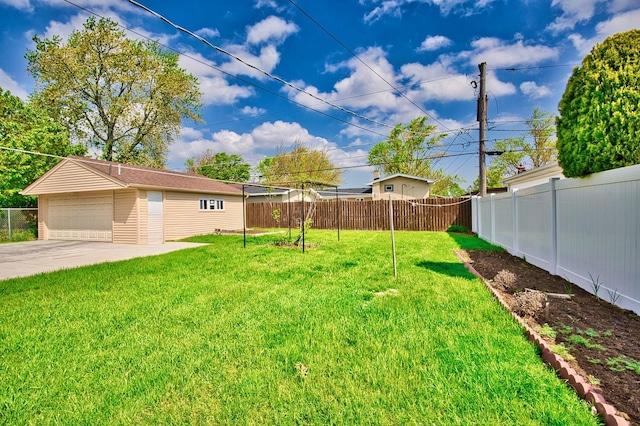 7906 Churchill St, Morton Grove, IL 60053 - view of yard with a detached garage and an outbuilding