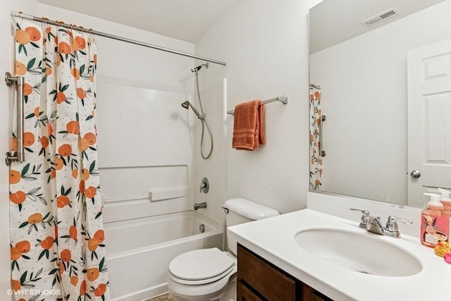 190 Birch Ln, Saint Charles, IL 60175 - full bathroom featuring toilet, vanity, and shower / bathtub combination with curtain