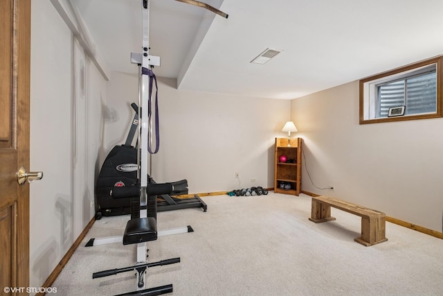 25 Lagoon Dr, Hawthorn Woods, IL 60047 - workout area with carpet flooring and baseboards