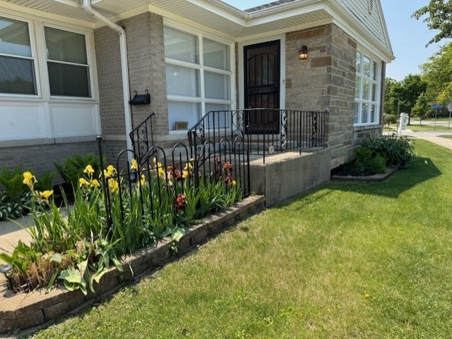 1841 Hawthorne Ave, Westchester, IL 60154 - entrance to property with a yard and brick siding
