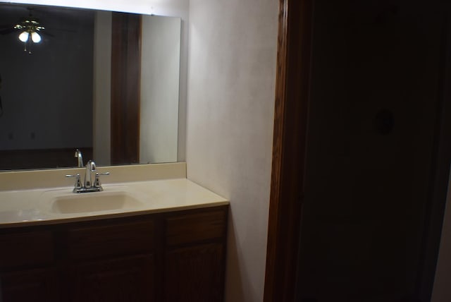 1925 W Mesa Dr Unit 1, Freeport, IL 61032 - bathroom with ceiling fan and vanity