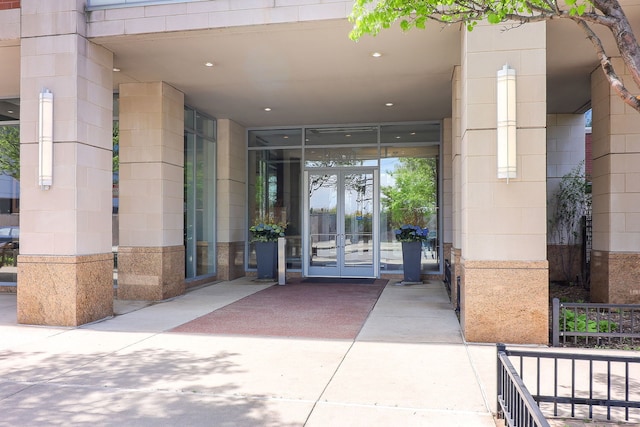 1600 S Prairie Ave Unit 810, Chicago, IL 60616 - view of exterior entry with french doors