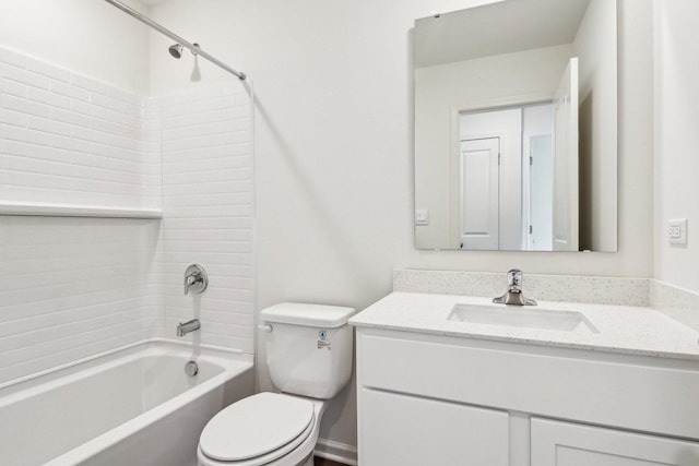 6335 Ulster Dr, Tinley Park, IL 60477 - bathroom with toilet, shower / washtub combination, and vanity