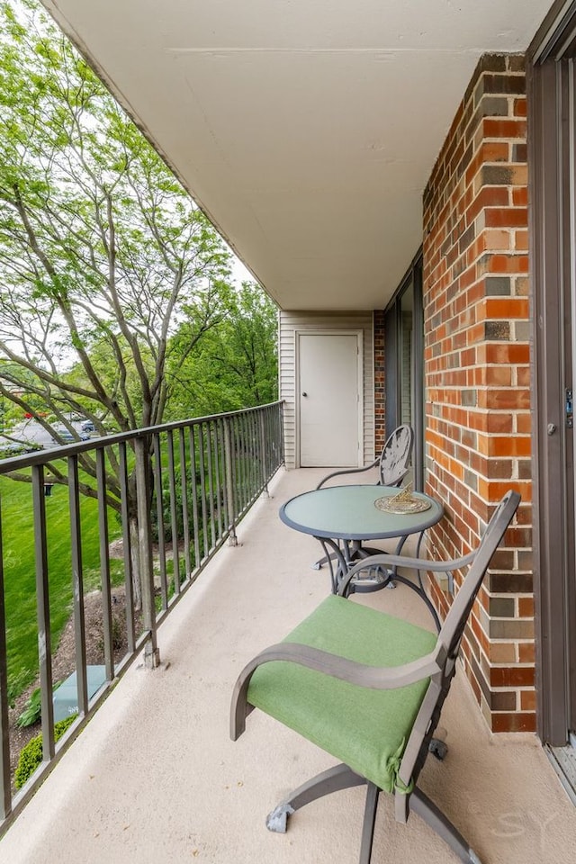 view of balcony