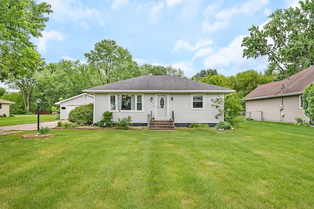 341 N Center St, Braidwood, IL 60408 - view of front facade featuring driveway, an attached garage, and entry steps