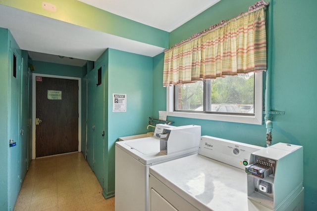493 Mchenry Rd Unit 1B, Wheeling, IL 60090 - community laundry featuring separate washer and dryer and light flooring