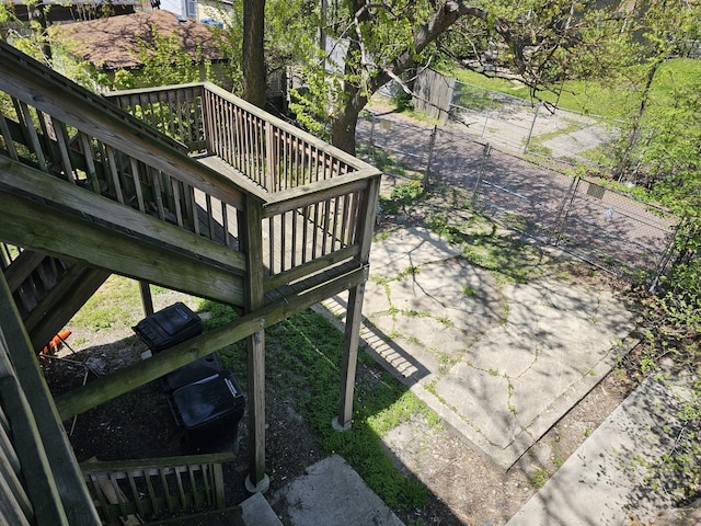 4336 W Gladys Ave, Chicago, IL 60624 - deck with stairway