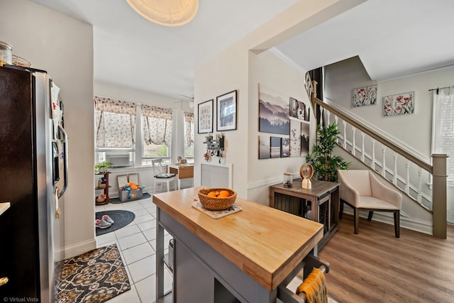 4619 N Springfield Ave, Chicago, IL 60625 - dining space with baseboards and stairway