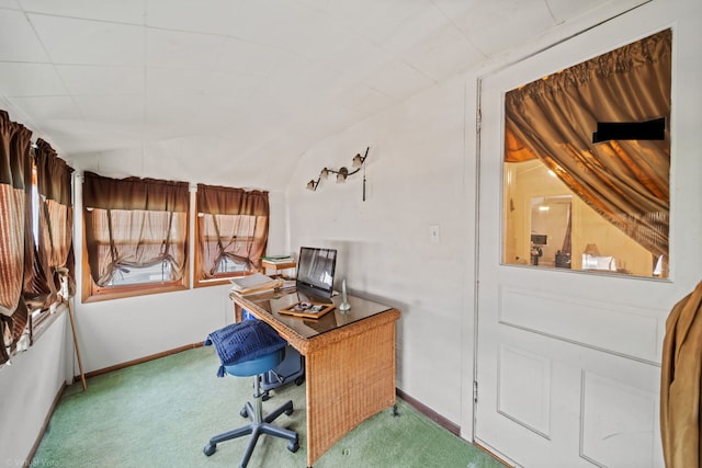 4619 N Springfield Ave, Chicago, IL 60625 - carpeted office featuring baseboards and lofted ceiling