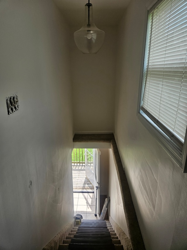 view of stairs