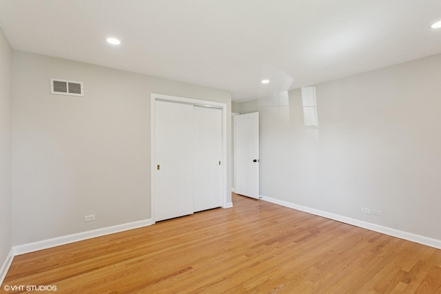 6502 Palma Ln, Morton Grove, IL 60053 - basement with baseboards, light wood-style floors, and recessed lighting