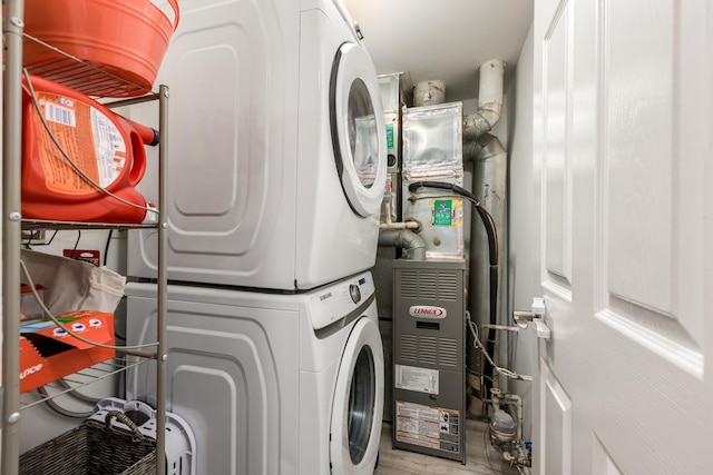 1357 Coldspring Rd, Carol Stream, IL 60188 - washroom with stacked washing machine and dryer