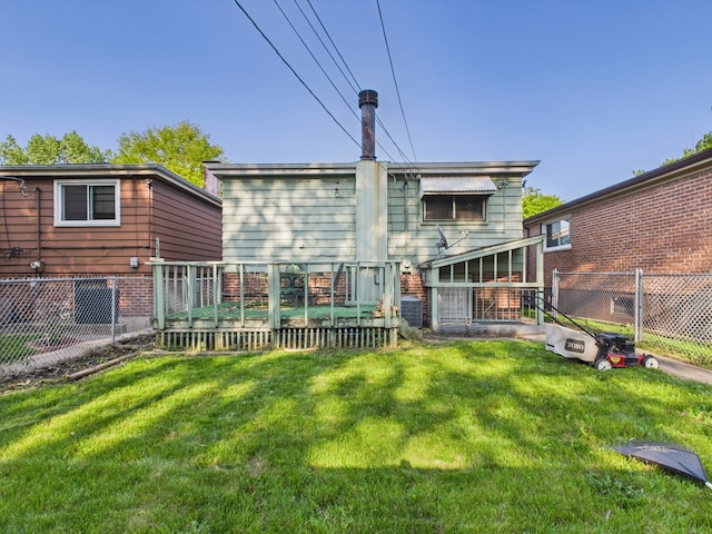 11314 S Green Bay Ave, Chicago, IL 60617 - rear view of house with brick siding