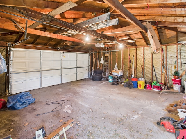 11314 S Green Bay Ave, Chicago, IL 60617 - garage featuring a garage door opener