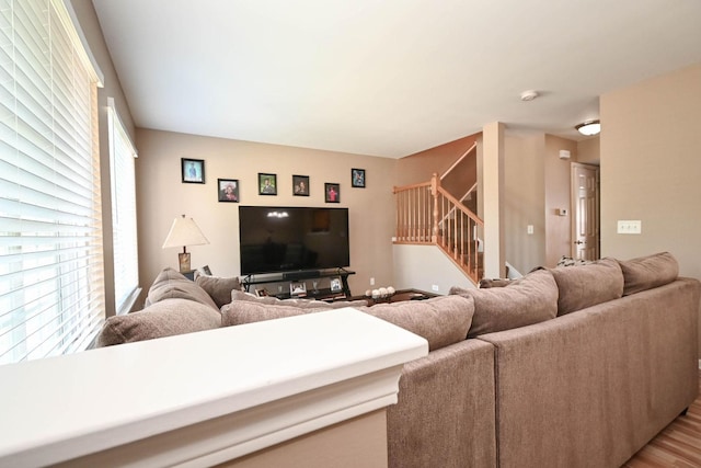 39735 N Paris Dr, Beach Park, IL 60083 - living room with stairway and light wood finished floors