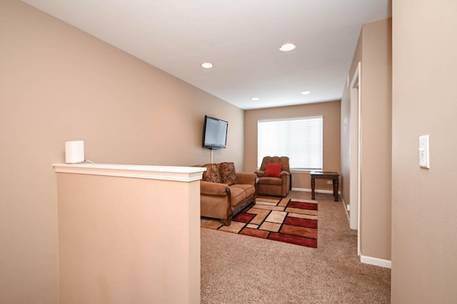 39735 N Paris Dr, Beach Park, IL 60083 - living room with carpet, recessed lighting, and baseboards