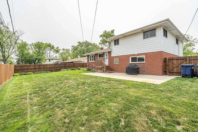 851 Munroe Cir, Des Plaines, IL 60016 - back of house with brick siding and a patio area