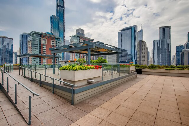 474 N Lake Shore Dr Unit 2012, Chicago, IL 60611 - view of home's community featuring a view of skyline and a pergola