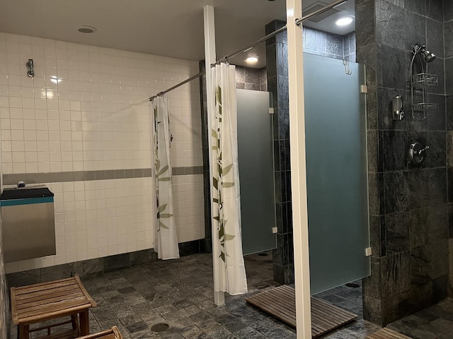 474 N Lake Shore Dr Unit 2012, Chicago, IL 60611 - full bathroom featuring tile walls and tiled shower