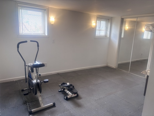 2720 N Budd St, River Grove, IL 60171 - workout room with baseboards