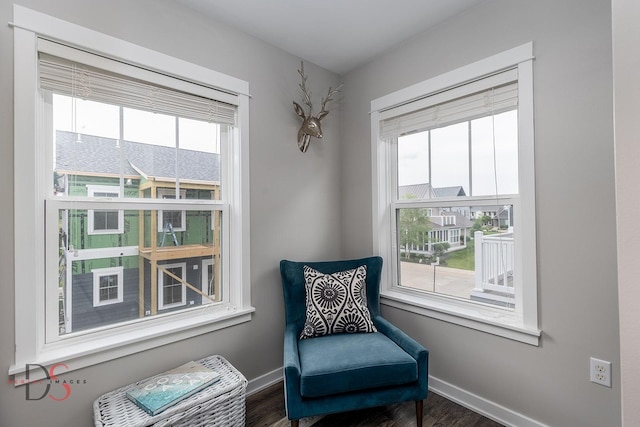 7 Pelican, Ottawa, IL 61350 - sitting room with plenty of natural light, baseboards, and wood finished floors