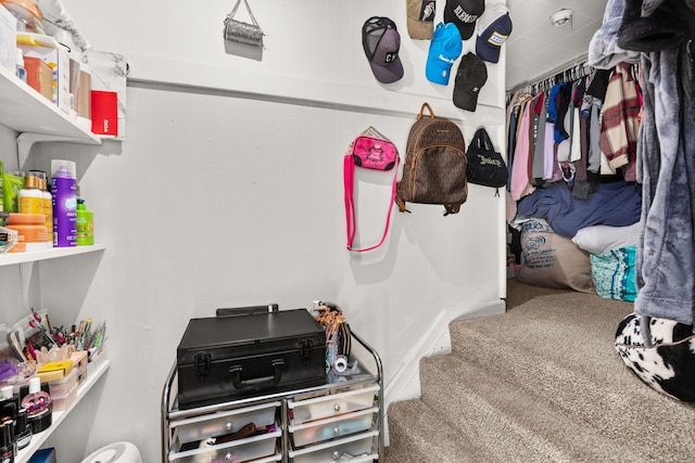 stairs with carpet