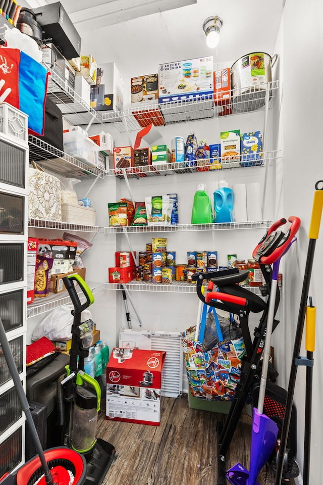 view of storage area