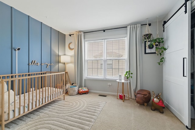 4783 W Iris Ln, Monee, IL 60449 - unfurnished bedroom with carpet flooring, baseboards, and a crib