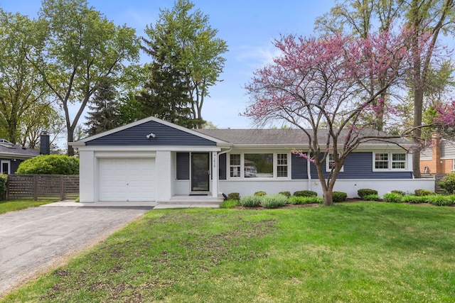 1416 Sunset Ridge Rd, Glenview, IL 60025 - ranch-style home with a garage and asphalt driveway