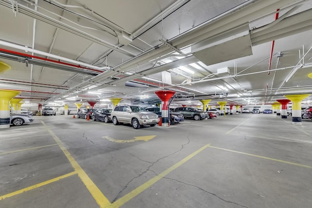 view of parking deck