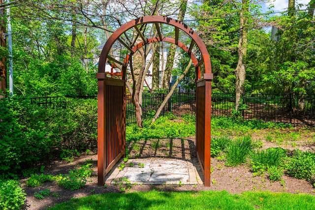 gate with fence