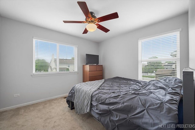 1514 Somerfield Dr, Bolingbrook, IL 60440 - carpeted bedroom with baseboards and a ceiling fan
