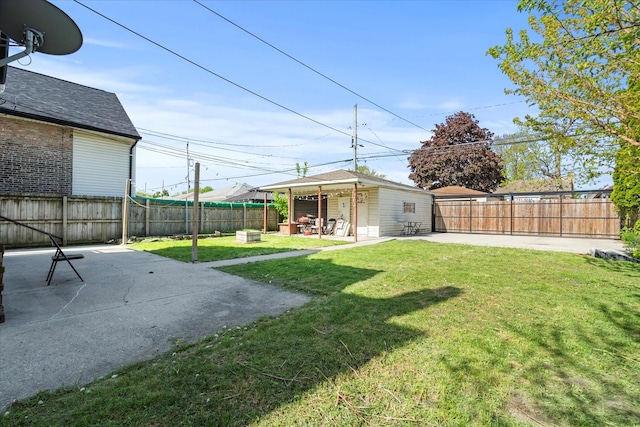 6508 S Albany Ave, Chicago, IL 60629 - view of yard with a patio area and an outbuilding