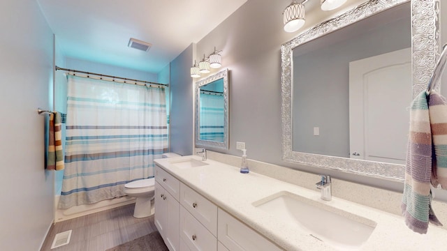 2030 N Oak Wood Dr, Arlington Heights, IL 60004 - bathroom with toilet and double vanity