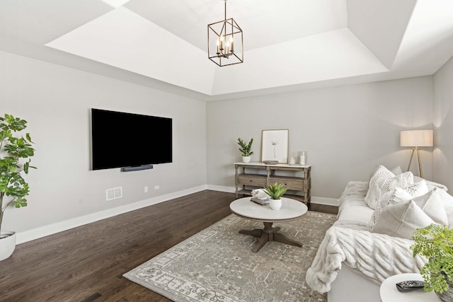 15175 Rodao Ln, Orland Park, IL 60467 - living room with a raised ceiling and wood finished floors