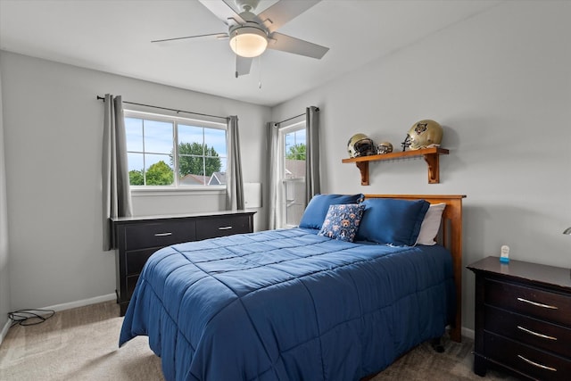 638 E Princeton Ct, Round Lake Beach, IL 60073 - bedroom featuring carpet and ceiling fan