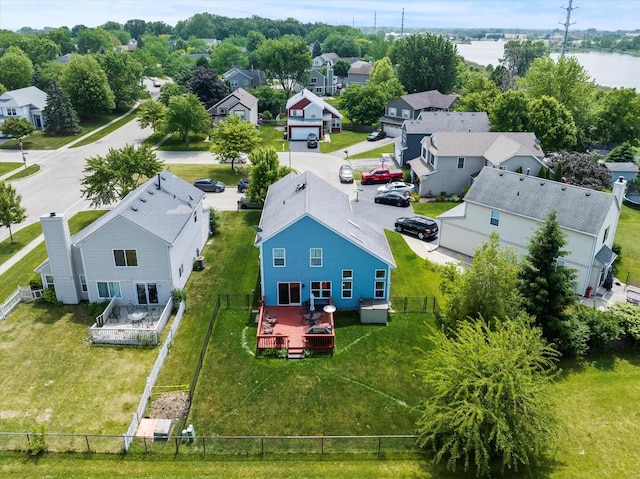 638 E Princeton Ct, Round Lake Beach, IL 60073 - aerial view of residential area with a nearby body of water